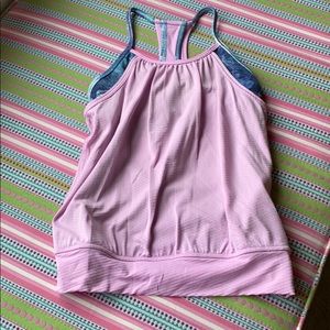 Pink and grey Ivivva top! Size 7!